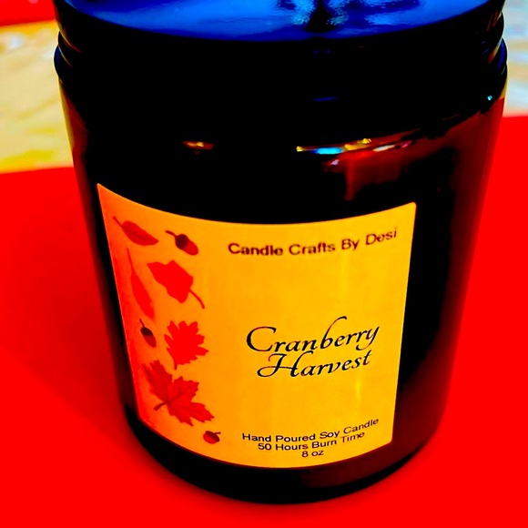 Cranberry Harvest Scented Candles - Picture 1 of 2